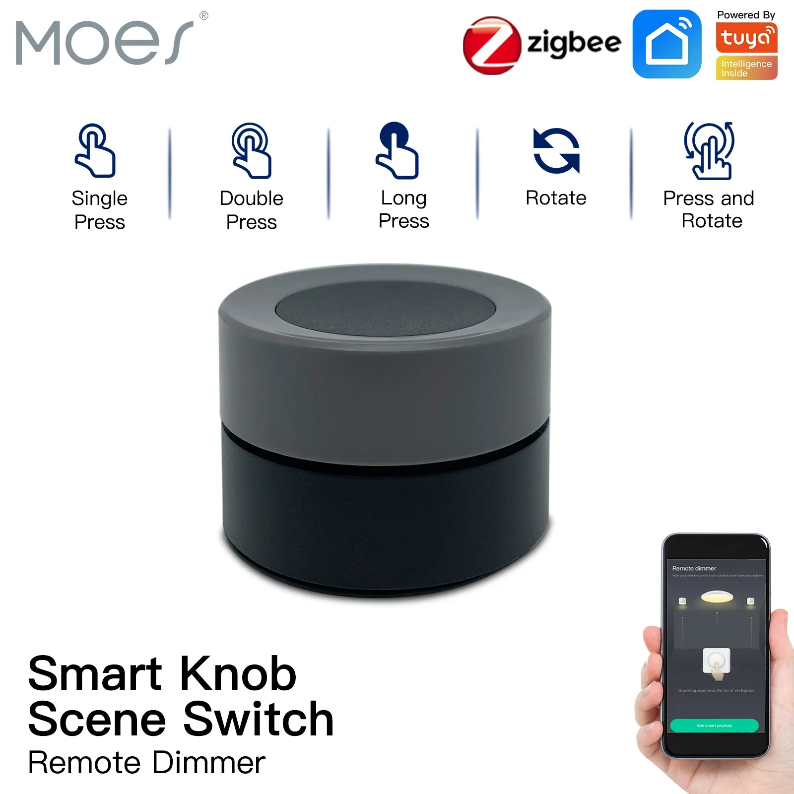 Smart Home Z Wave - MOES Tuya ZigBee مفتاح مقبض ذكي