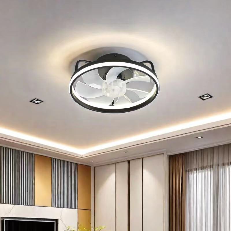 Smart Home Ventilation System - مروحة سقف 55 واط مع إضاءة،