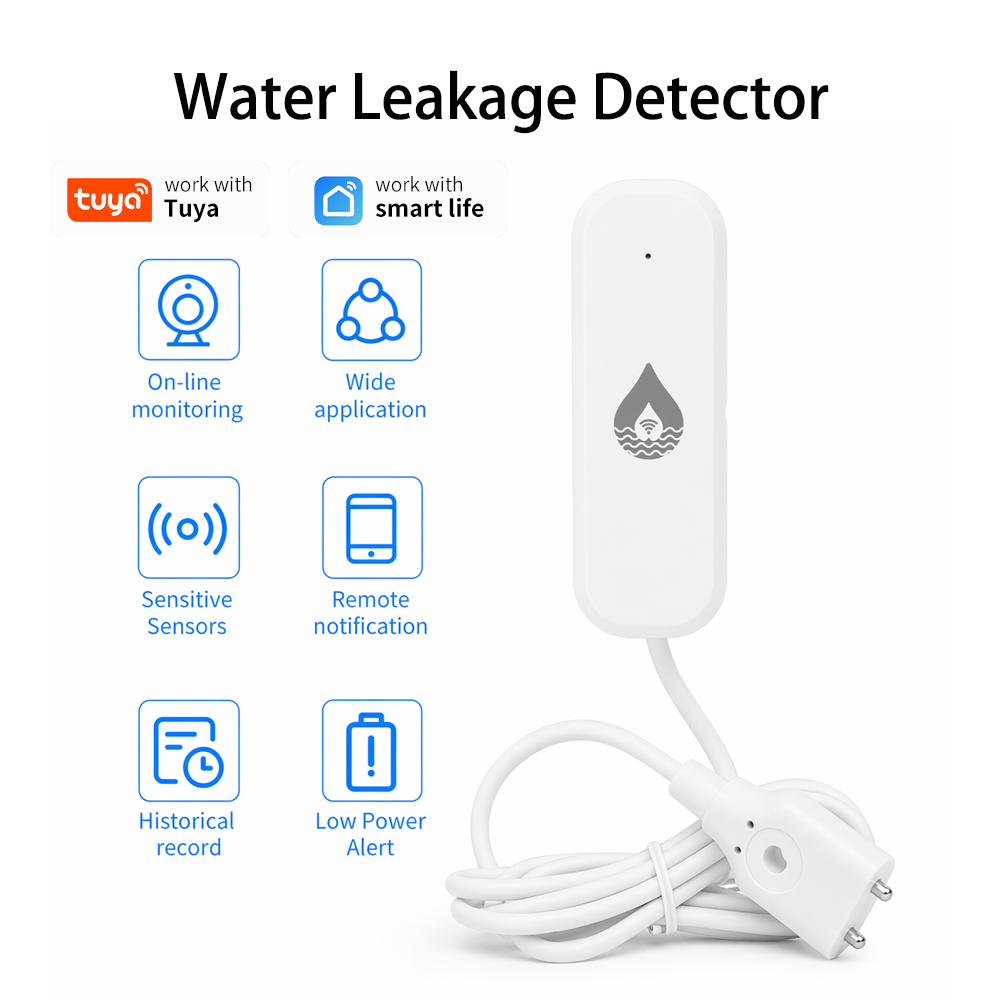 Smart Home Energy Monitor - جهاز إنذار تسرب المياه واي فاي/زيجبي