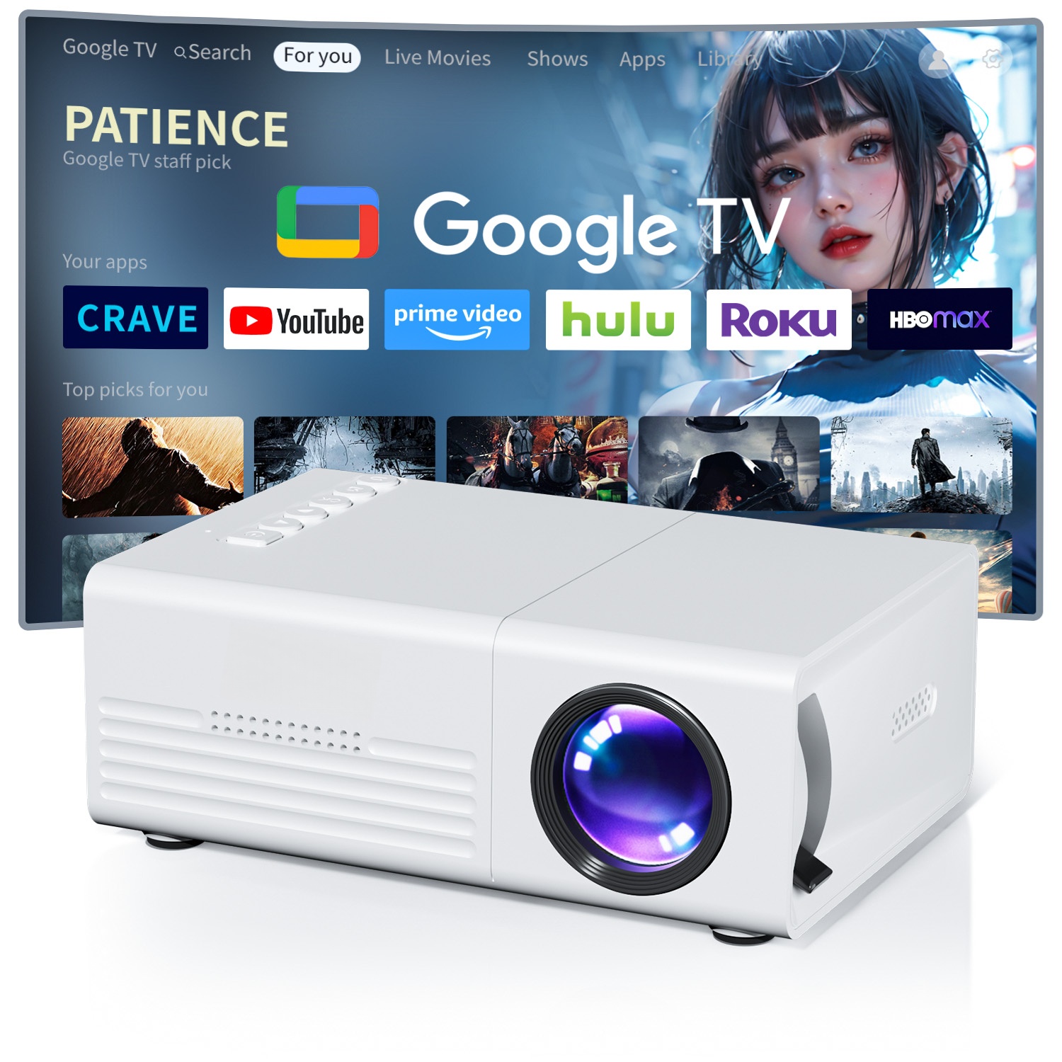 Smart Home Midea - جهاز عرض ميني بشاشة TFT LCD