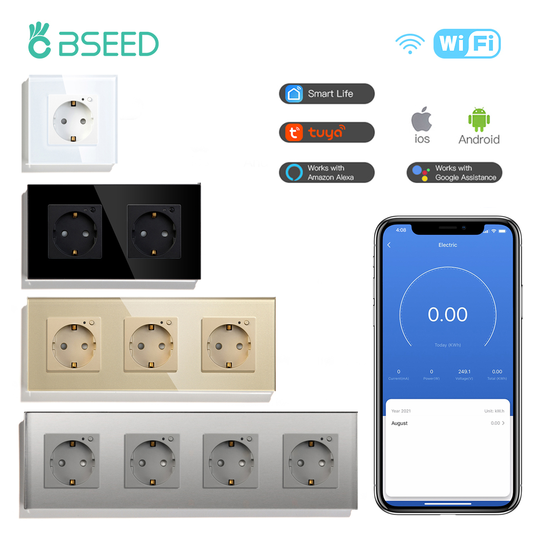 Smart Home Energy Monitor - BSEED الاتحاد الأوروبي الكهربائية واي فاي