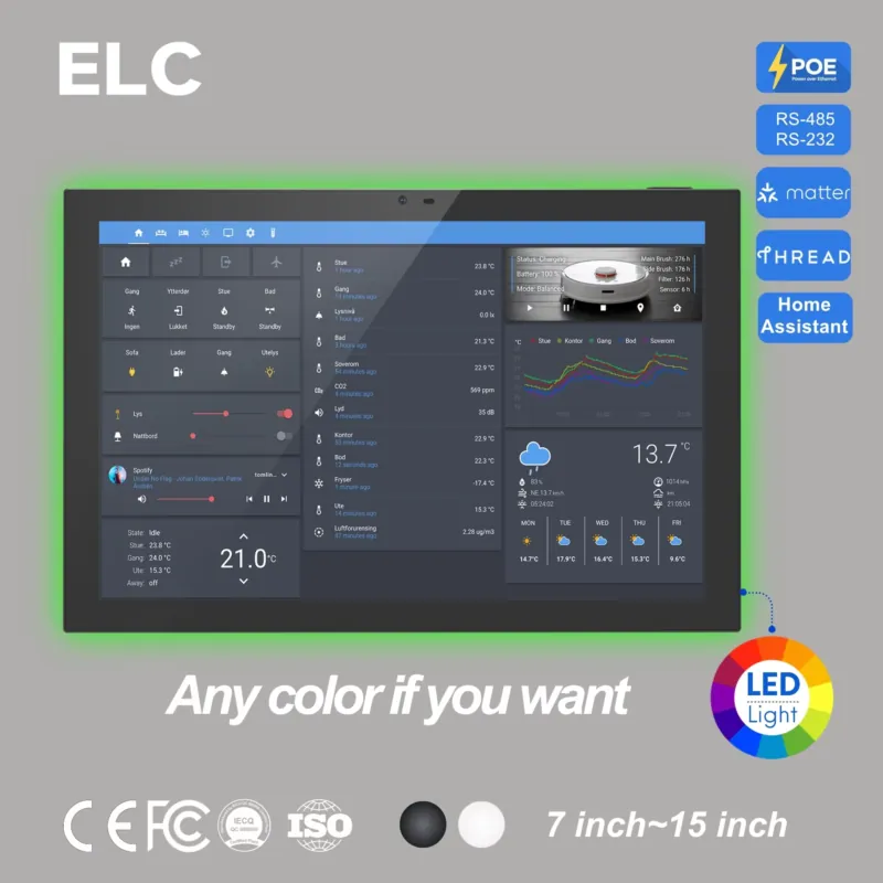 Smart Home Panel - لوحة ذكية للمنزل مقاس 10.1 بوصة