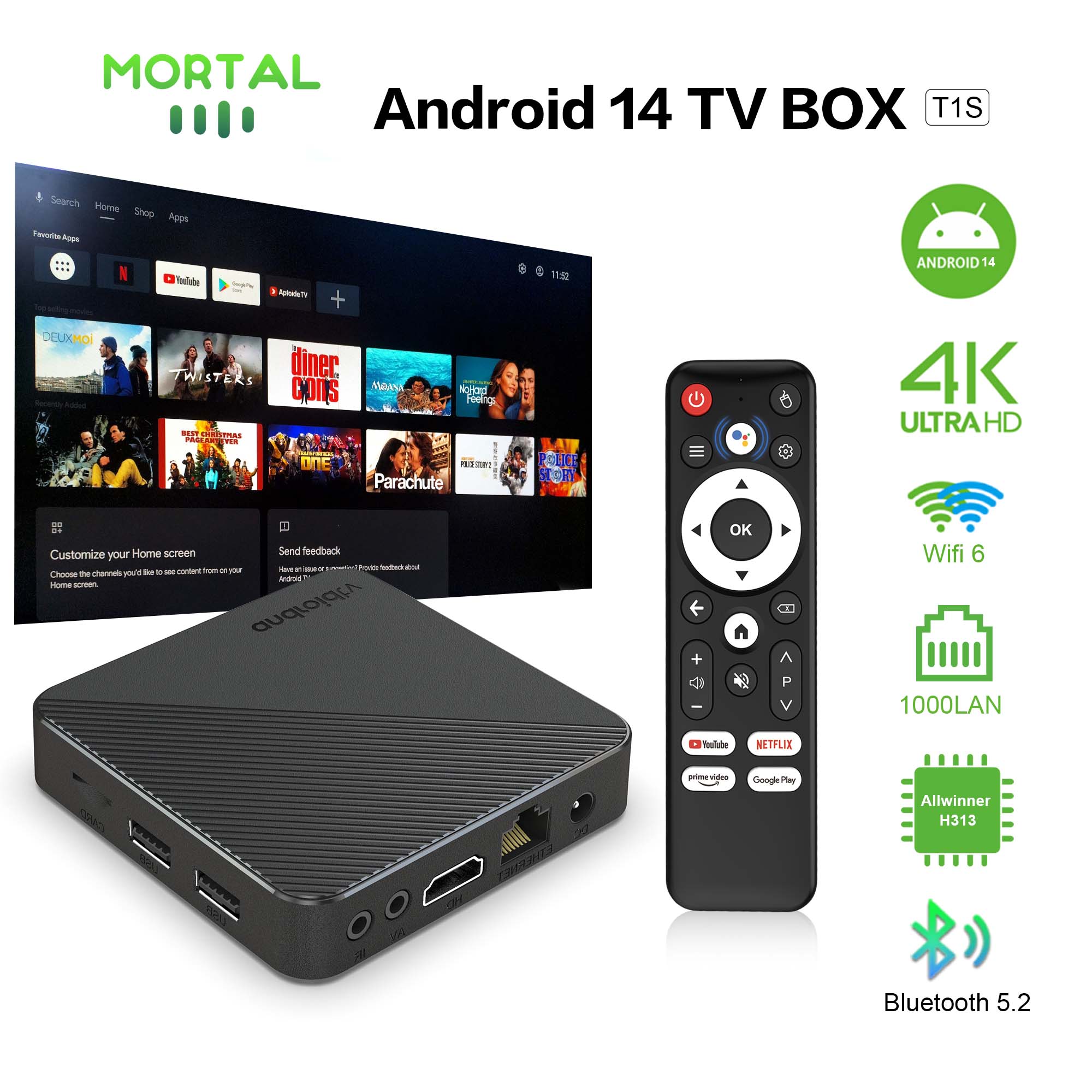 Smart Home Midea - صندوق تلفاز ذكي يعمل بنظام Android