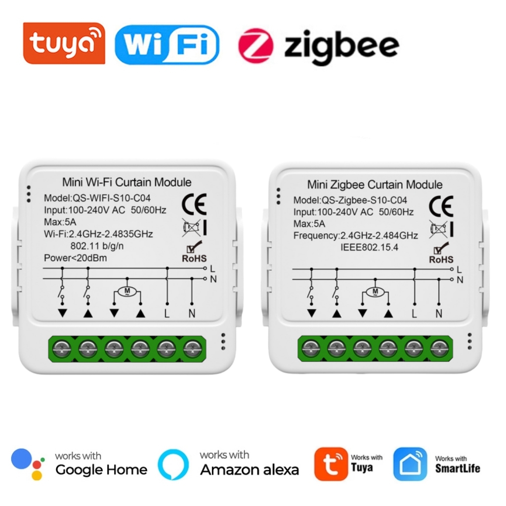 Smart Home Z Wave - Tuya WiFi Zigbee وحدة تبديل الستار