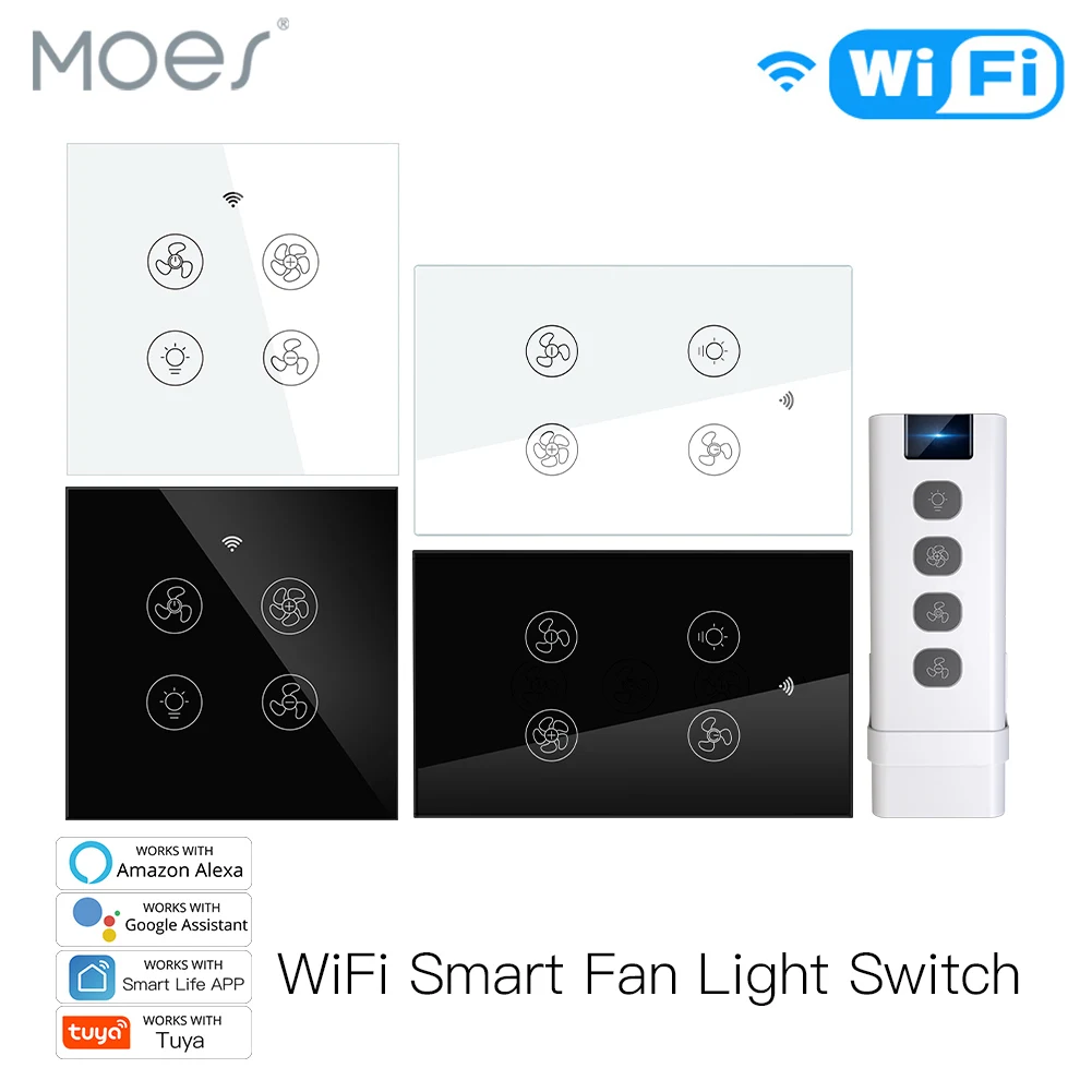جديد واي فاي RF الذكية ضوء مرو - مراجعة Smart Home Ventilation System وسعره