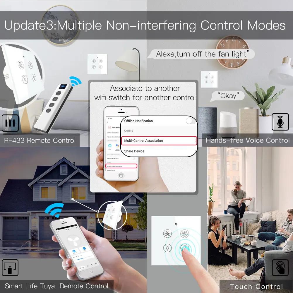 جديد واي فاي RF الذكية ضوء مرو - مراجعة Smart Home Ventilation System وسعره