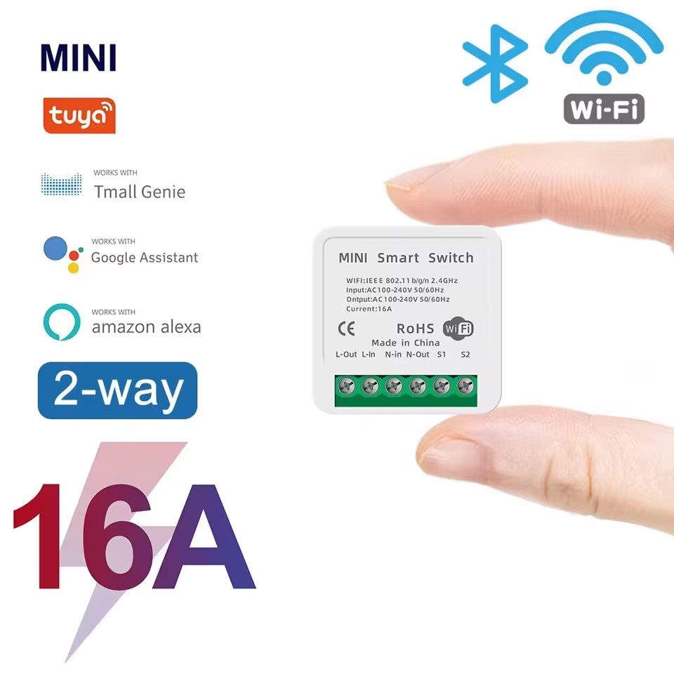 16A Tuya WiFi مفتاح ذكي 2-way  - مراجعة Smart Home Energy Monitor وسعره