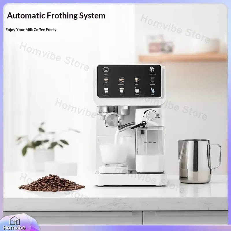 ماكينة قهوة إسبريسو بضغط 20 با - مراجعة Smart Home Kitchen وسعره