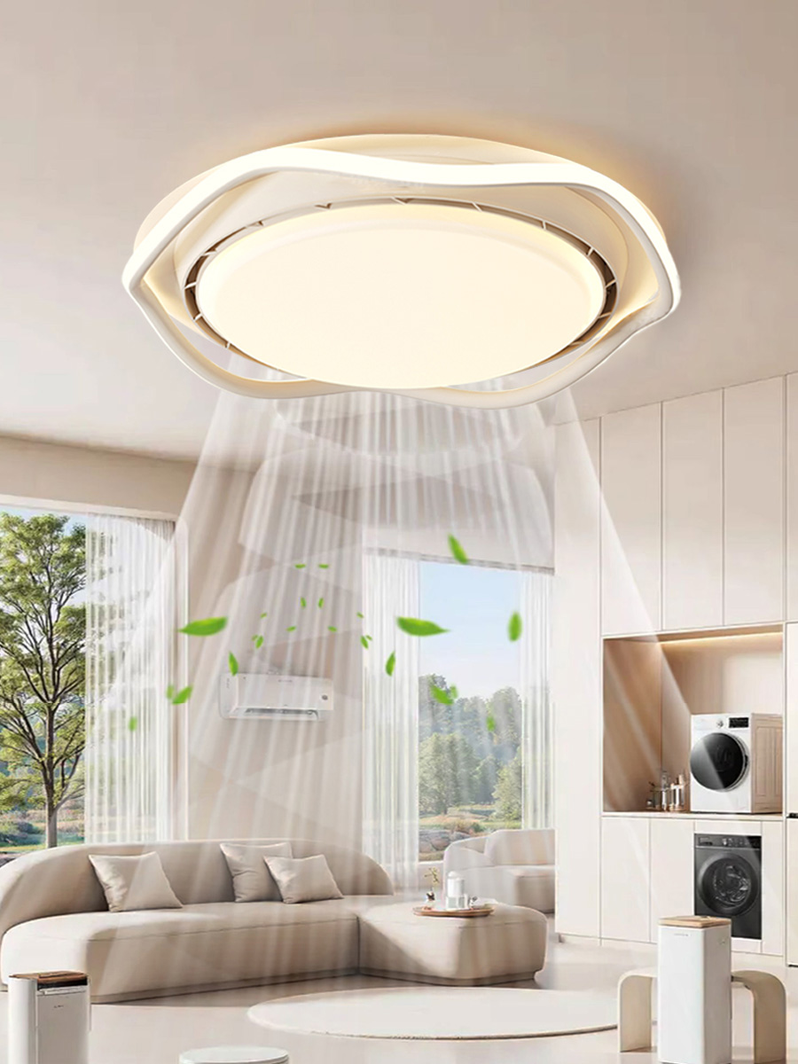 مروحة سقف ذكية صامتة بإضاءة LE - مراجعة Smart Home Ventilation System وسعره