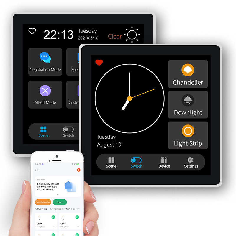 FUERS 4 بوصة تعمل باللمس متعدد - مراجعة Smart Home Panel وسعره