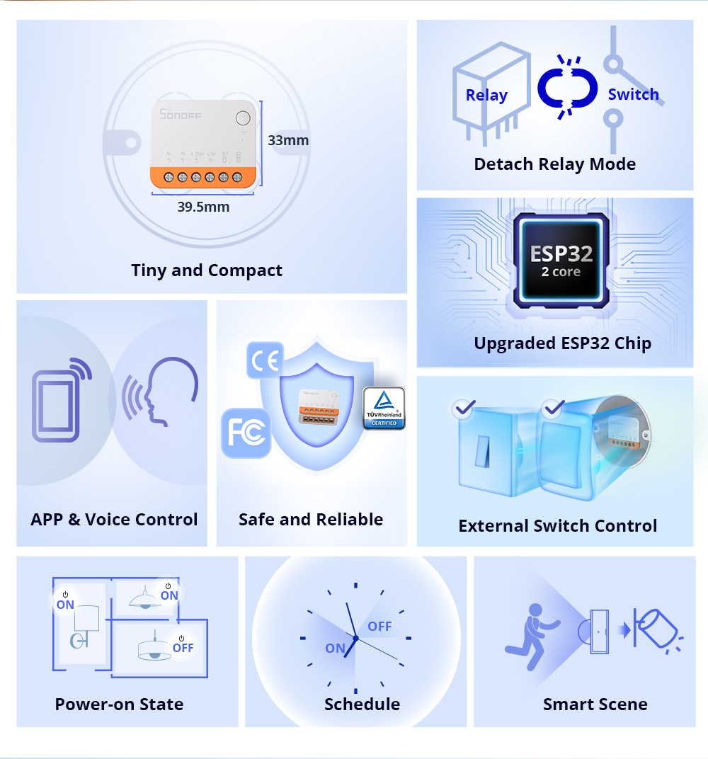 مفتاح ذكي واي فاي Sonoff Mini  - مراجعة Smart Home Integration وسعره