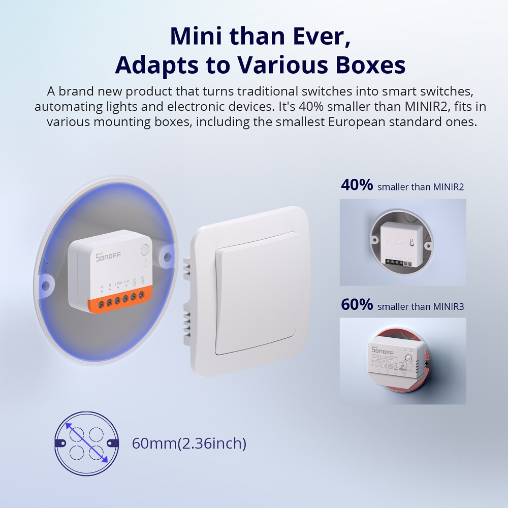 مفتاح ذكي واي فاي Sonoff Mini  - مراجعة Smart Home Integration وسعره